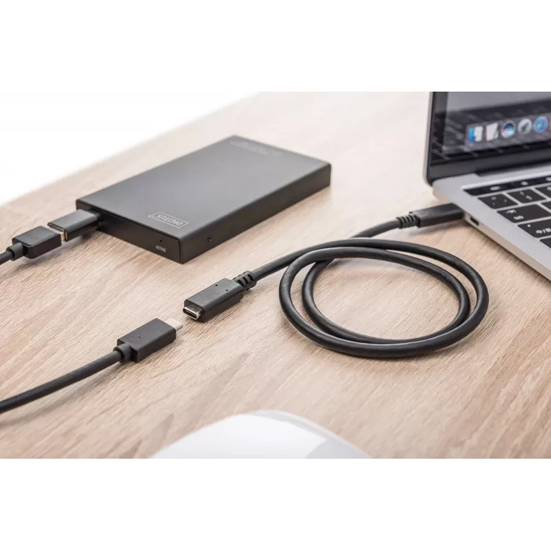 USB USB-C pikenduskaabel Digitus AK-300210-007-S 0,7 m
