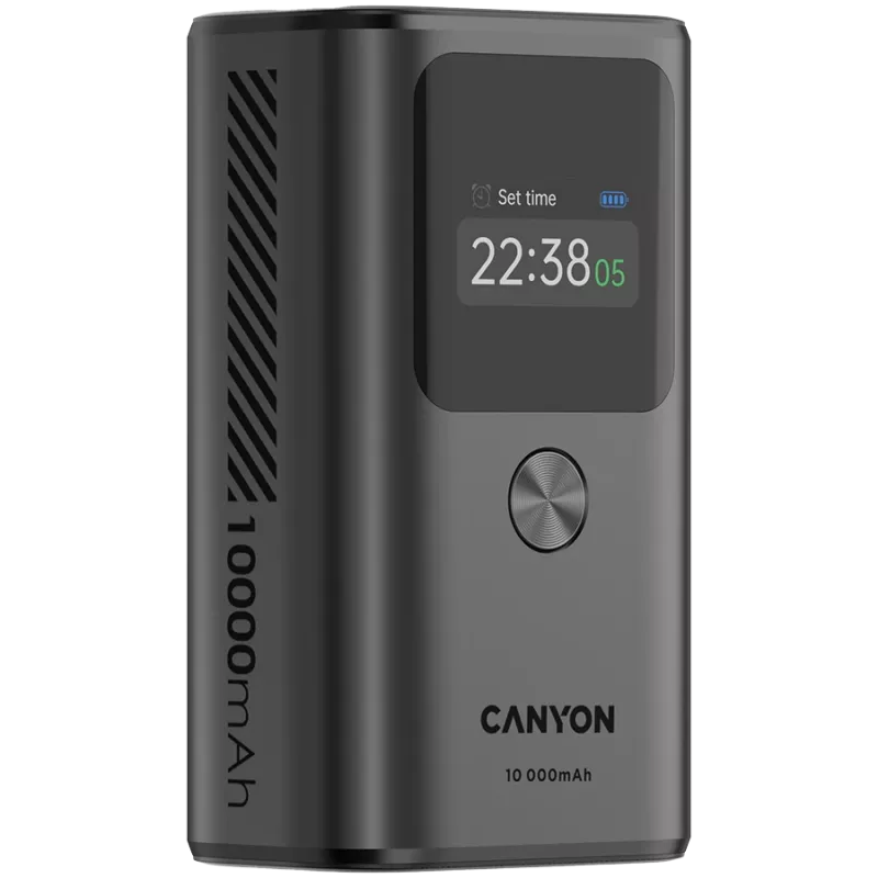 Kaasaskantav toitepank CANYON OnPower 130 TFT 10000 mAh