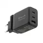 Seinalaadija Tellur TLL151451 65W, 3 porti (2x USB-C, 1x USB-A)