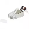 Varjestatud RJ45-pistik EQUIP Cat 8.1, isane, hõbedane, 50 tk, 11,7×22,5 mm, 3,7 g