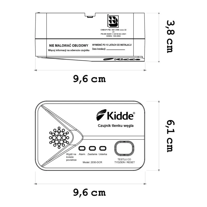 Kidde vingugaasiandur 2030-DCR