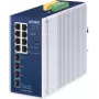 Hallatav lüliti PLANET IP30 tööstuslik L2/L4 8-pordiline Gigabit Ethernet