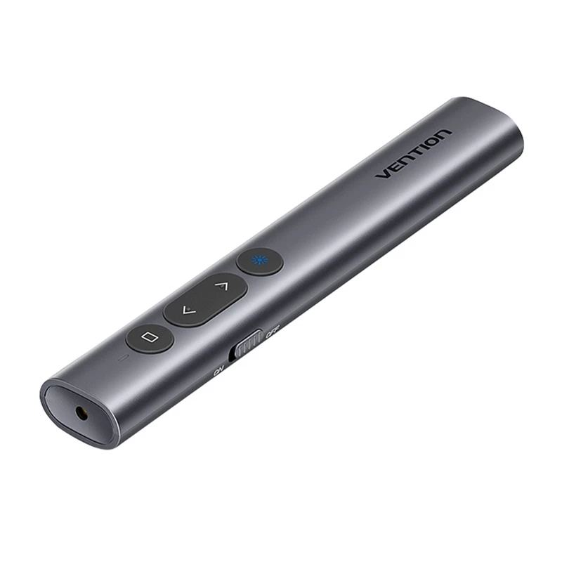 Juhtmevaba laserosuti Vention KQIH0 — punane laser, maksimaalne ulatus 50 m, USB-liides, kerge PVC-korpus