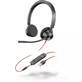 Peakomplekt HP POLY 3325 juhtmega peakomplekt kõnede ja muusika jaoks, supraauraalne, 20–20000 Hz, 130 g, USB Type-A, must