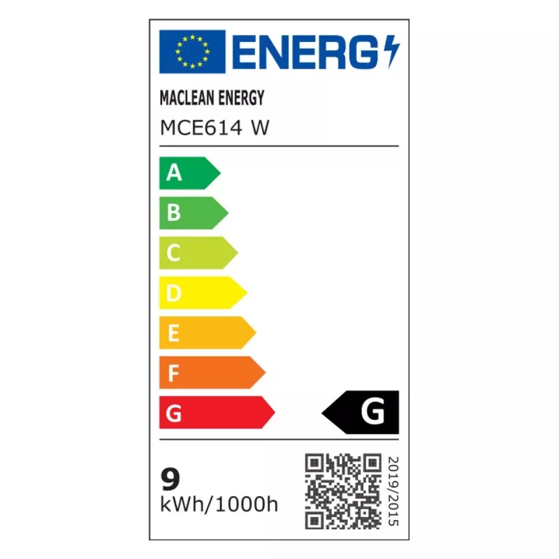 LED-lauavalgusti MACLEAN MCE614W 9W, valge, reguleeritava kalde ja hämardatav