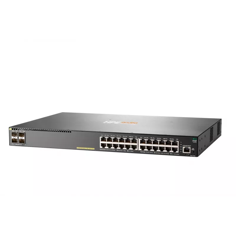 HPE Aruba Networking 2930F 24G PoE+ 4SFP Switch