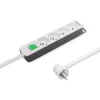Qoltec 50288 toitepikendus 1,8 m 4 vahelduvvoolupistikupesa siseruumidesse valge