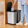 ROTHO Ribo Silver – pedaaliga prügikast – 35 l