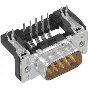 Harting D-SUB tihvti päis 90 ° kontaktide arv: 15 jootmine 09 66 262 6811 1 tk (09 66 262 6811)