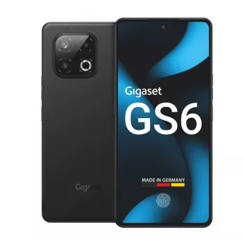 Gigaset GS6 5G Nutitelefon 8GB/128GB 6,67 OLED 120Hz 64MP Kolmekaamera Android 15 Must