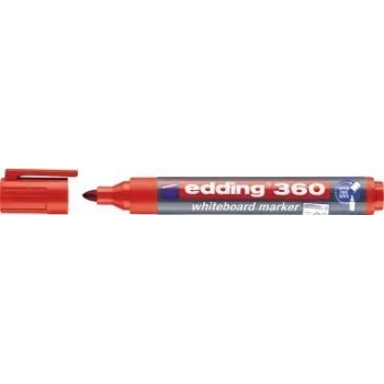 Marker Edding e-360 punane — kuivkustutatav tahvlimarker, kahe otsaga 1,5 mm ja 3 mm