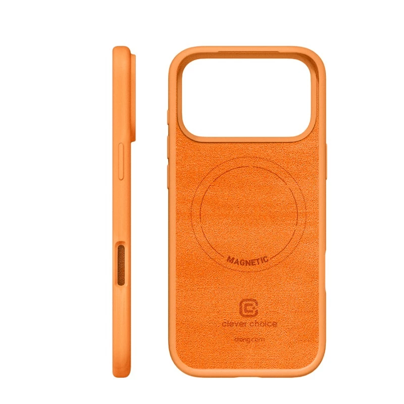 Kaitsev MagSafe-ümbris Crong iPhone 17 Pro-le — oranž