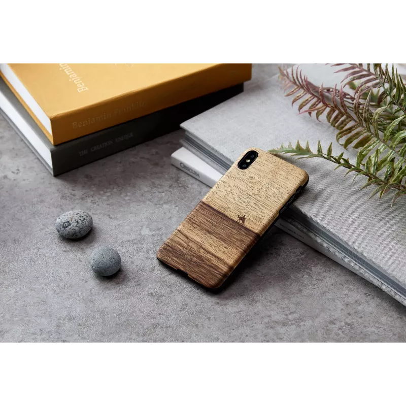 Nutitelefoni ümbris man and wood iPhone XS Maxile — terra must