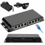 Extralink PoE Switch KRATOS 7x Gigabit PoE, 1x Uplink RJ45, Toiteplokk 24V 2.5A, 60W