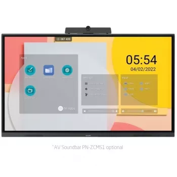 Sharp PN-L752B interaktiivne tahvel 190,5 cm (75 tolli) 3840 x 2160 pikslit Puutetundlik Must