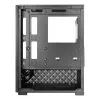 Mini Tower PC korpus TACENS Mars Gaming MC-SE2 — Mini-ITX / Micro-ATX, must, külgaken, alumine toiteplokk, toetab 2x2,5 tolli + 1x3,5 tolli