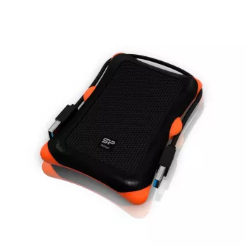 HDD/SSD-korpus Silicon Power Armor A30, 2,5-tolline ühe pesaga, USB 3.2 Gen 1, Micro-USB A, oranž/must
