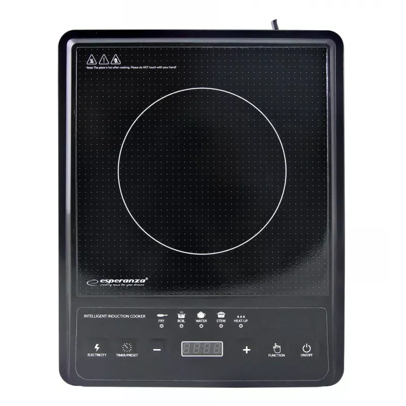 Esperanza EKH011 Hob Must Lamepind Induktsioonpliit 1 Fornello(i)