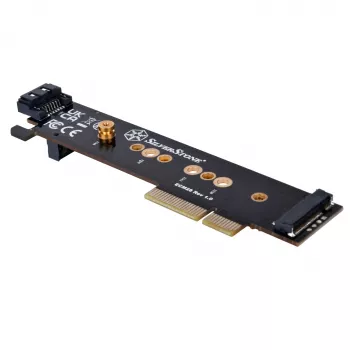 Silverstone SST-ECM28 M.2/SATA adapterkaart, PCIe 4.0, 1x M-Key, 1x SATA