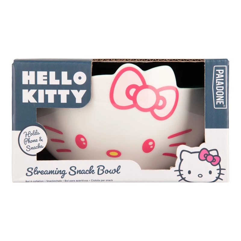 Paladone snäkikauss Hello Kitty voogesitusdisainiga — keraamiline, 800 ml maht