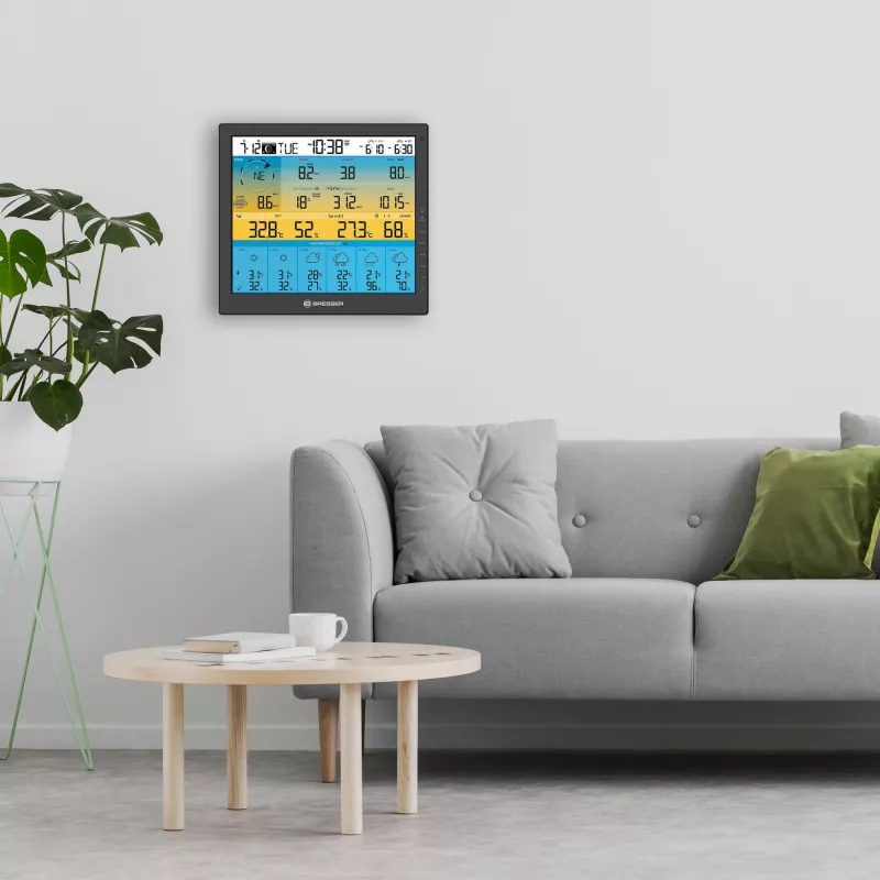 Digitaalne ilmajaam Bresser Optics 7003220 Must LCD Wi-Fi