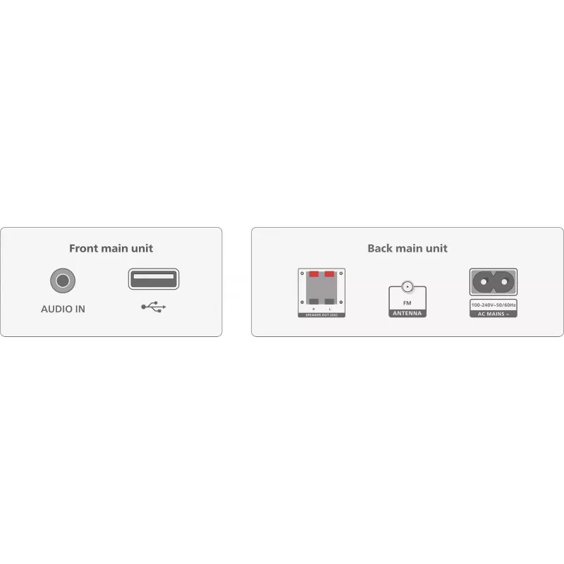 Philips TAM3205M2 koduaudiosüsteem Koduaudio mikrosüsteem 20 W Must, Hõbedane