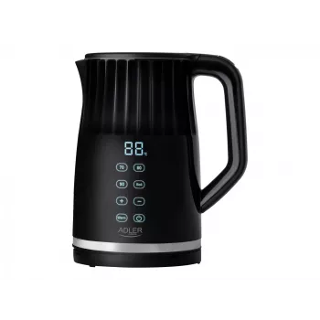 Adler AD 1350 1,7L temperatuuriga juhitav LED veekeetja Must