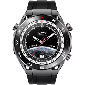 Huawei Watch Ultimate – nutikell rihmaga – hüdrogeenitud nitriilkummi (HNBR) – randme suurus: 140–210 mm – Ekraan 3,8 cm (1,5) – NFC, Bluetooth