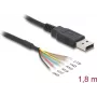 DeLOCK USB 2.0 Serial UART LVTTL muundurile 6 avatud juhtmega 3.3 V 1.8 m