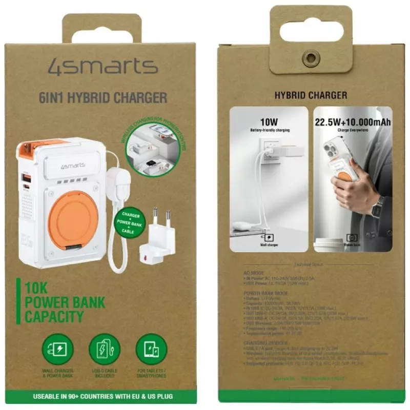Kaasaskantav akupank 4smarts 541384 10000 mAh