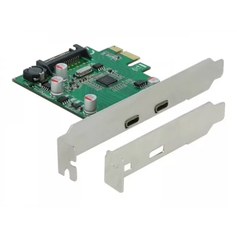 DeLOCK PCI Express x1 kaart 2 x USB USB-C™ emasporti