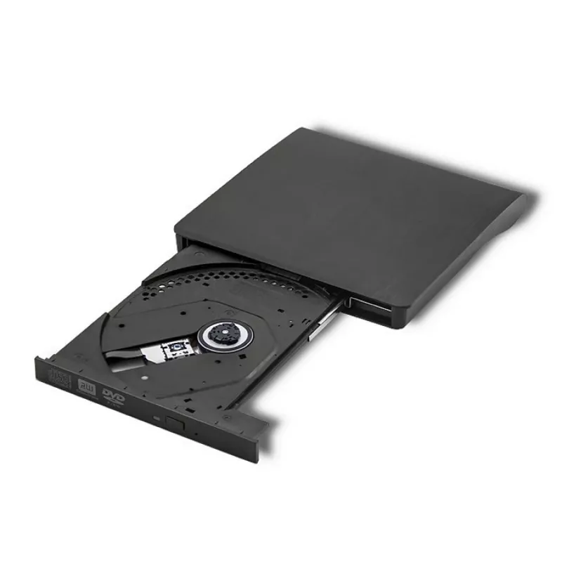 Väline DVD‑RW seade QOLTEC 51857 — USB 3.0, SATA liides, DVD±R 8x, DVD±RW 4x, DVD‑RAM 5x, CD 24x, must
