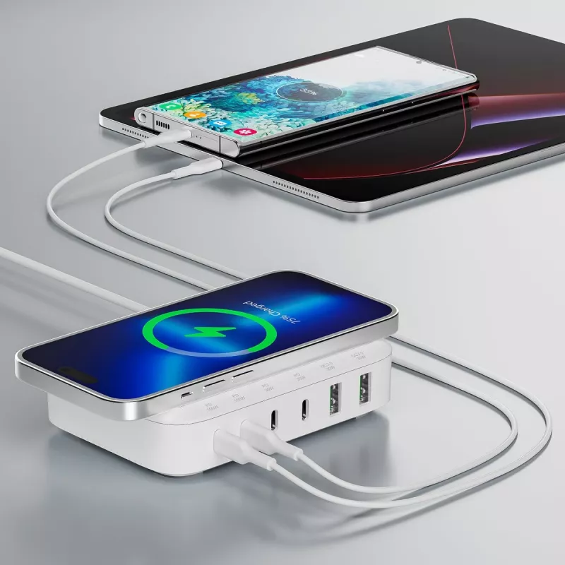 Laadimisjaama korraldaja eraldiseisev 4smarts 540570 valge 100W
