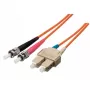 Equip ST/SC fiiberoptiline patch-kaabel, OS2, 2 m
