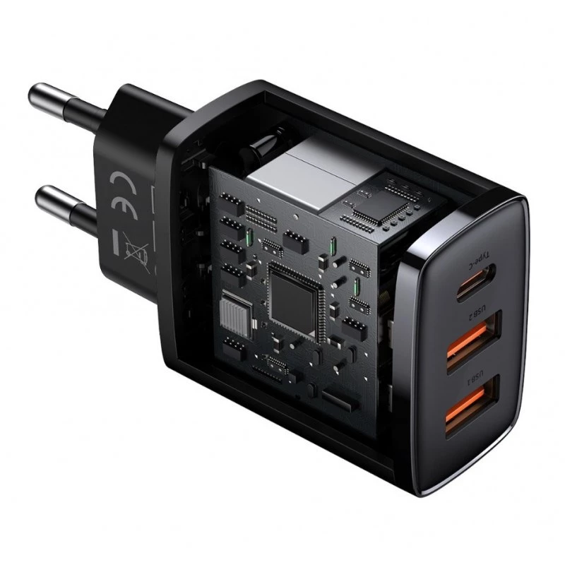 Baseus 30W USB laadija QC PD3.0 Type C PD kiirlaadimine kiire telefonilaadija iPhone 17 16 15 14 13 12 Pro Max Xiaomi Samsung jaoks