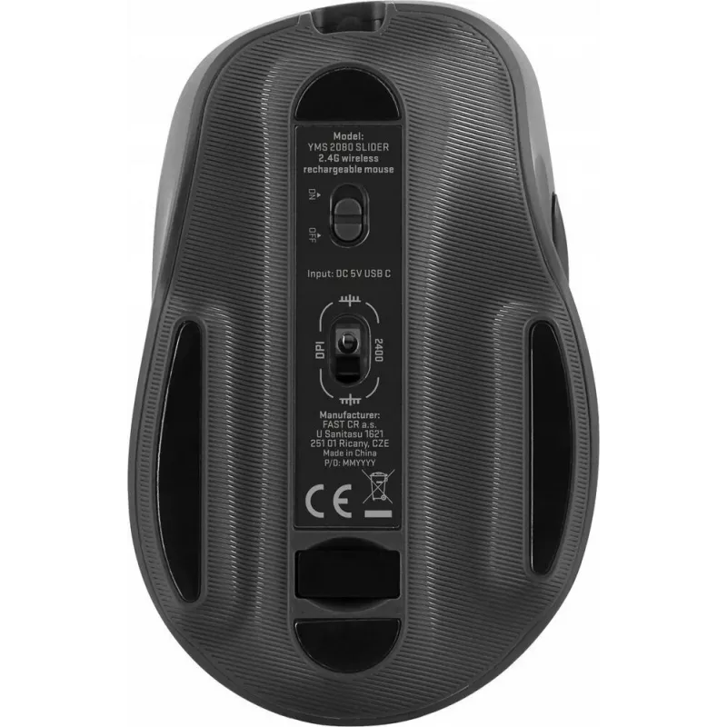 Juhtmevaba hiir YENKEE YMS 2080GY SLIDER 2.4Ghz