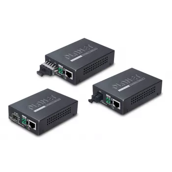 PLANET GT805A võrgumeediumi muundur 1000 Mbit/s Mitmerežiimiline Must
