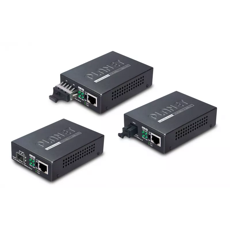PLANET GT805A võrgumeediumi muundur 1000 Mbit/s Mitmerežiimiline Must