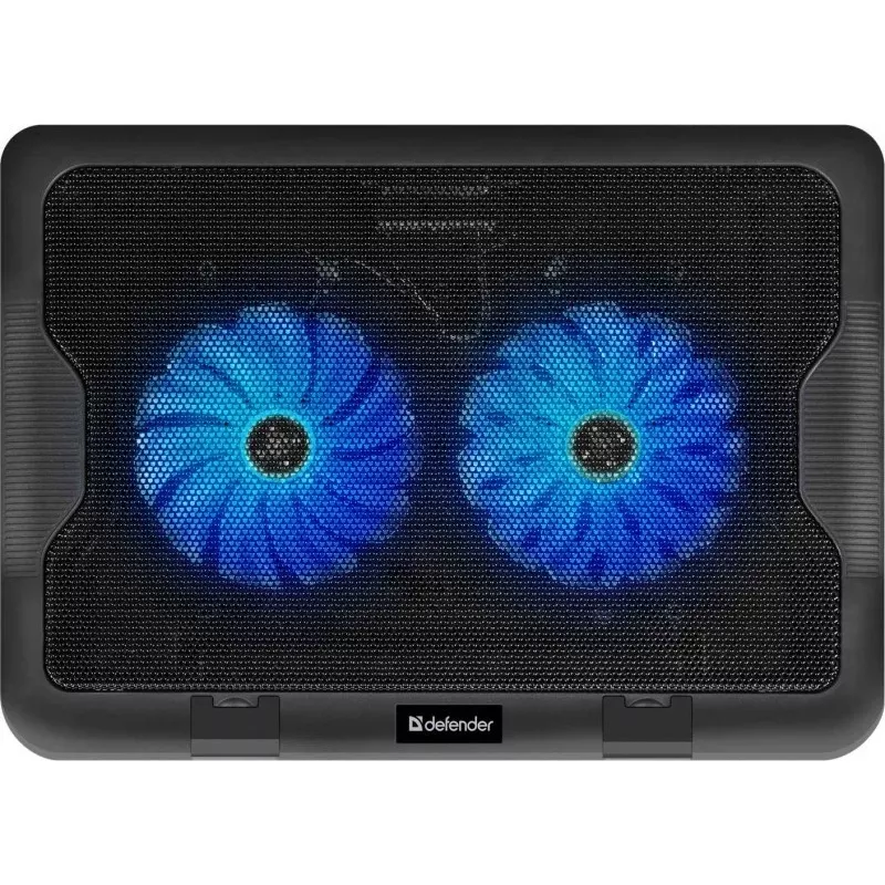 Sülearvuti jahutusalus DEFENDER NS-503 kuni 43,2 cm (17 tolli) sülearvutitele, 2 ventilaatorit, USB-toitega, must