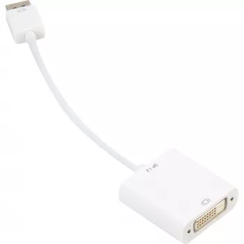 DisplayPort-DVI adapterkaabel Sharkoon 0,15 m valge — DisplayPort 1.2 DVI-le