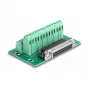 DeLOCK D-Sub 25-kontaktiline emane klemmiplokile DIN-liistule, 51 mm x 86 mm x 30 mm