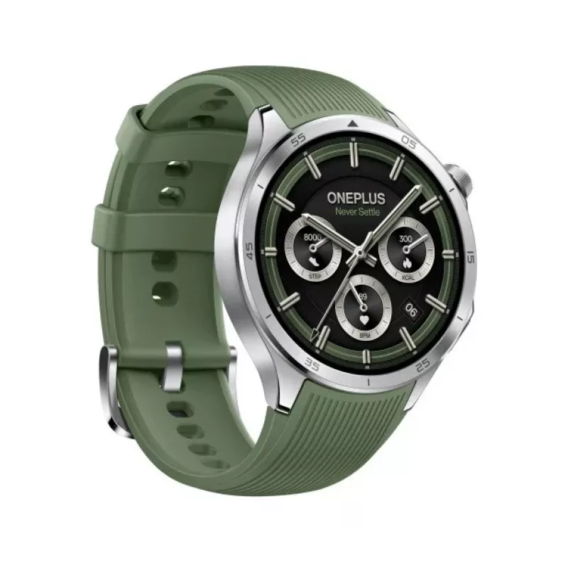 OnePlus Watch 3 Emerald Titanium nutikell, 46 mm, 1,5-tolline AMOLED, GPS, roheline kummirihm