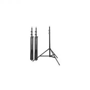 Walimex WT-806 lambialuse komplekt 1017698 - 3 valgusalust, must alumiinium