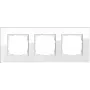 Klaasist lüliti kate Gira Esprit Glas Valge, kruvideta, 95×236,8×9,85 mm
