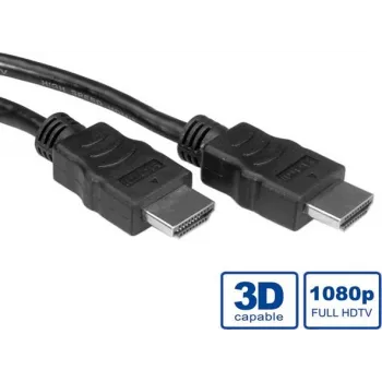 VALUE – Video-/Heli-/Võrgukaabel – HDMI – HDMI, 19-kontaktiline (M) – HDMI, 19-kontaktiline (M) – 2 m – Varjestatud – Must (11.99.5732)