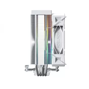 Õhkjahuti Montech NX400 ARGB 120 mm valge — 270 W TDP, FDB, 156×74×120 mm
