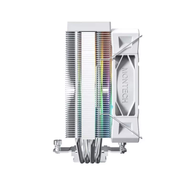 Õhkjahuti Montech NX400 ARGB 120 mm valge — 270 W TDP, FDB, 156×74×120 mm