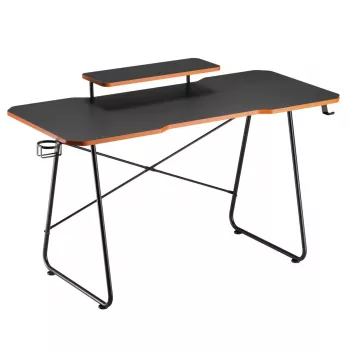 Maclean NanoRS mängulaud monitoririiuliga, max 50 kg, kõrgus 850 mm, must RS170, mängulaud, must