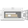 Basic safe YLC for laptop with alarm