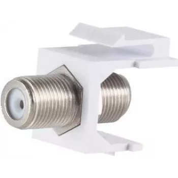 S/CONN Keystone Moodul ShiverPeaks 08-10071-10 Lame Hõbe Valge F-pistik